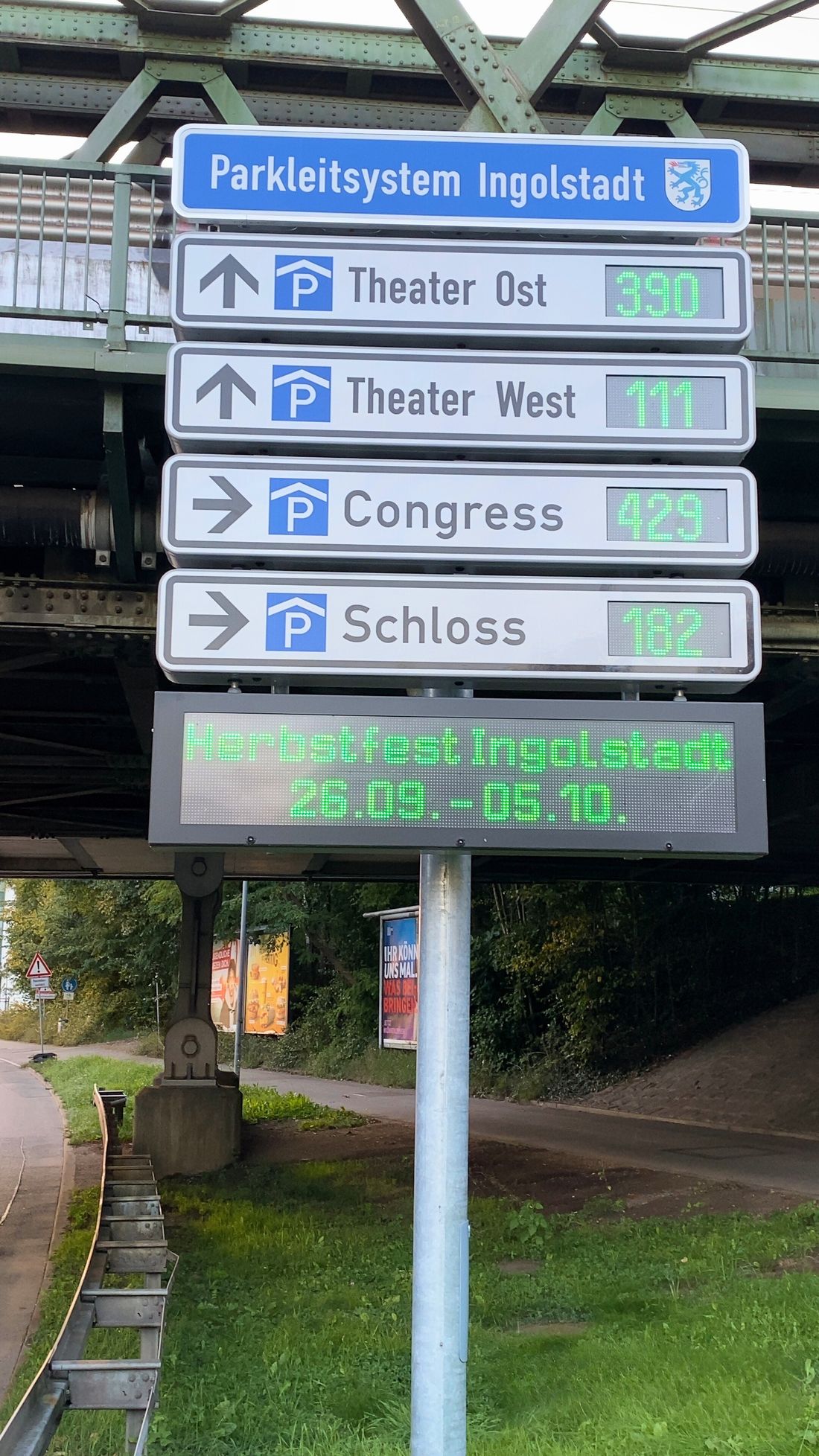 Neues Parkleitsystem in Ingolstadt